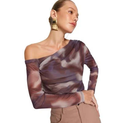 Afbeelding van Trendyol TWOAW24BZ00051 Volwassenen Vrouwen Bruin M