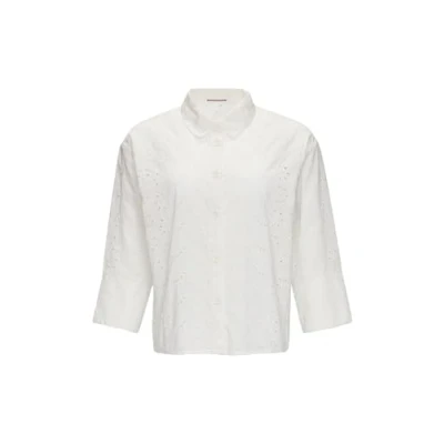 Afbeelding van QS Overhemdblouse, Dames, Maat: 44, Ecru