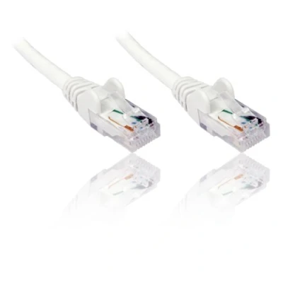 Afbeelding van PremiumCord Netwerkkabel, ethernet, LAN &amp; patch kabel Cat6, UTP, snel flexibel en robuust RJ45 1Gbit/S, AWG 26/7, koperen 100% Cu, wit, 1m