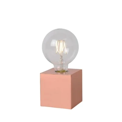 Afbeelding van Lucide CUBICO Tafellamp Ø 9,5 cm LED E27 1x5W 2700K Koper