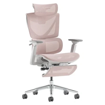 Afbeelding van MUSSO V900 Structure Master Ergonomische bureaustoel lendensteun, 4D verstelbare armleuning, 3 traps rugleuning, hoofdsteun, intrekbare voetsteun, mesh bureaustoelen met hoge