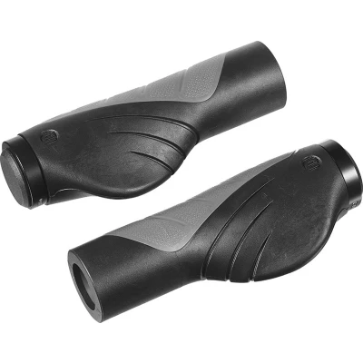 Afbeelding van Ergotec Grip aero 2 set handvatten 132/92mm zwart/grijs