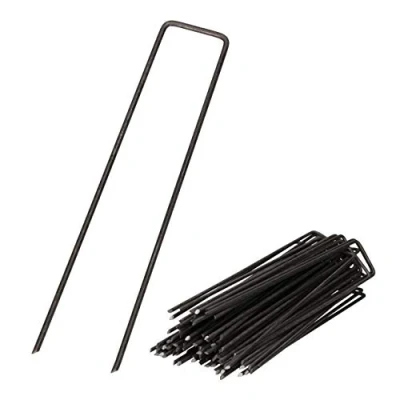 Afbeelding van GARDENIX IronPeg grondankers gemaakt van staaldraad 150 x 30 mm diameter 3 voor het bevestigen onkruidbestrijdingsstof, netten, vloerdekzeilen, gaas, 100 stuks