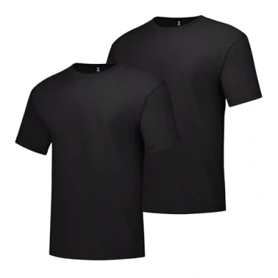 Afbeelding van Hanes Men&#039;s Short Sleeve Beefy T, Black, Medium (Pack of 2)