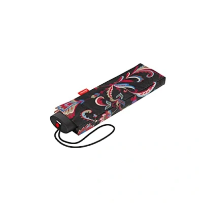 Afbeelding van Reisenthel Umbrella Pocket Mini Opvouwbare Paraplu ø 97 cm Paisley Zwart