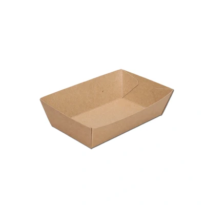 Afbeelding van 400x BIO Nature Kraft frietbakjes bruin A9