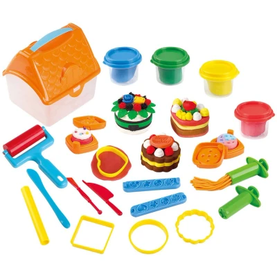 Afbeelding van Play Lekkernijen Kleiset in Opbergdoos, 4 Kleipotjes
