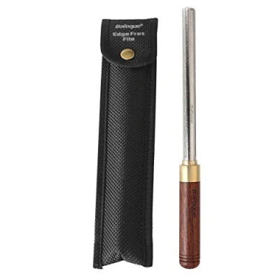Afbeelding van 3 in 1 Gitaar Fret Crowning Dressing File met Houten Handvat Smal/Medium/Breed Randen Repareren Bestand Luthier Tool