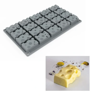 Afbeelding van Pavoni Siliconen Vorm Gruyere Kaas 50x31mm (20) 30x17,5cm