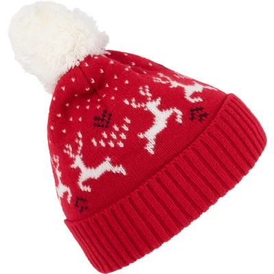 Afbeelding van K up Rendier kerstmuts KP512 Cherry Red / Natural