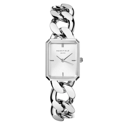 Afbeelding van Rosefield SWSSS O56 Octagan XS Chain Watch horloge dameshorloge Zilverkleur