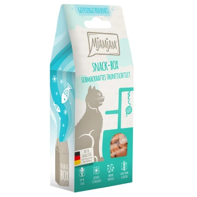 Afbeelding van 35g MjAMjAM Snackbox Smakelijke Tonijnfilet Kattensnacks