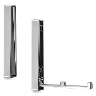 Afbeelding van 2 stuks SOTECH uitklapbare haken Bari chroom bolvormig design 120 x 16 15 mm incl. bevestigingsschroeven