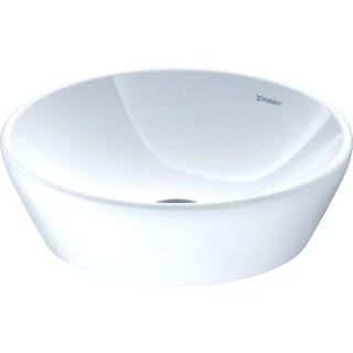 Afbeelding van Duravit D Neo opzetwastafel 12.5x40cm zonder kraangat keramiek Wit Minimalistisch design