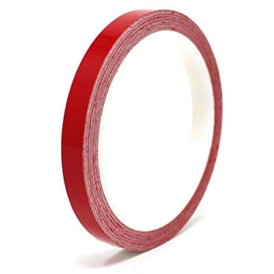 Afbeelding van 10 Meter sierstrips Auto Motorfiets Boot Model exterieur maken kleur selectie Finest Folia Decoratieve Strips Side Zelfklevende Waterdichte (9mm breedte, Rood glans)