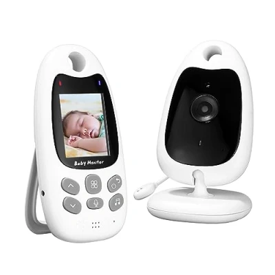 Afbeelding van Zawaer Baby Monitor with Camera, Video Monitor, Camera and Audio, Vox Function, Portable 2.4 GHz Intercom Night Vision, Temperature Monitoring