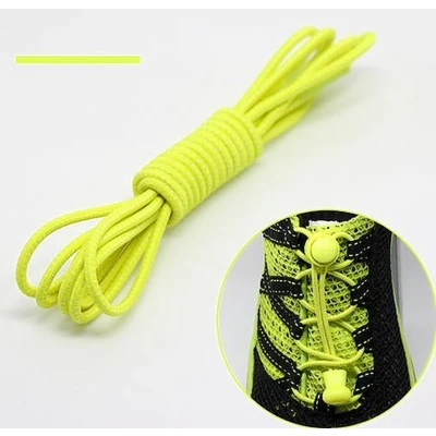 Afbeelding van Lock veters Ronde Elastische Schoenveters Hardlopen Laces Geel