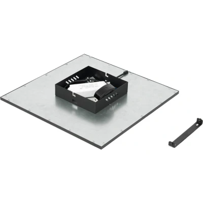 Afbeelding van Lindby LED plafondlamp met dimmer CCT 1licht Aluminium, kunststof H: 5 cm zwart, wit Inclusief lichtbron