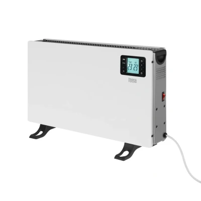 Afbeelding van Elektrische Kachel tot 2000W Convectorkachel Radiator Ingebouwde Thermostaat LCD Display Timer Functie Wit