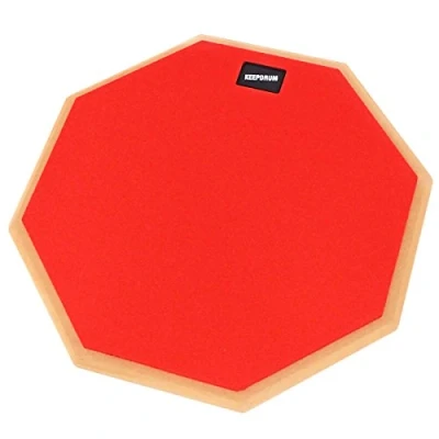 Afbeelding van keepdrum DP RD12 Drum Practice Pad Rood Oefening 12 inch