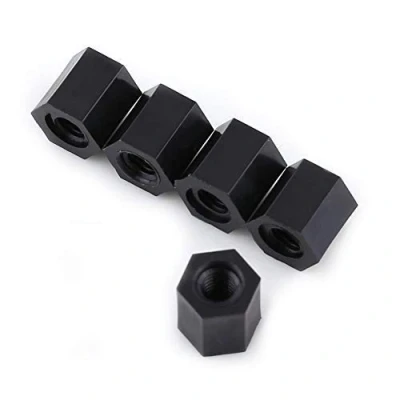 Afbeelding van 100 Stuks M3 Binnendraad Nylon Hex Spacer Standoff Pillar Black (M3 * 6)