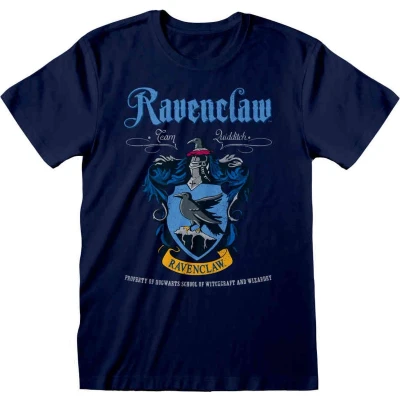 Afbeelding van Henry Tiger Harry Potter Ravenclaw Crest Tshirt print, Heren, Maat: Large, Navy blue