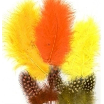 Afbeelding van Marabou Veren 5 13 cm 18 stuks Easter