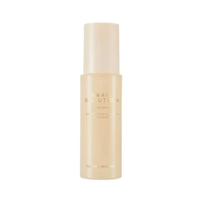 Afbeelding van NATURE REPUBLIC Snail Solution EMULSION, hydraterende gezichtsverzorging met slakkenslijmextract, anti aging, Korean Skincare