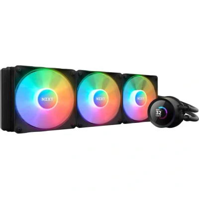 Afbeelding van NZXT Kraken Elite 360 RGB AIO CPU Liquid Cooler 360mm Radiator F360 Core Fan Aanpasbare 2,72 IPS LCD Turbine Pump Intel LGA 1700, 1200/115X, 1851 AMD AM5, AM4 Zwart
