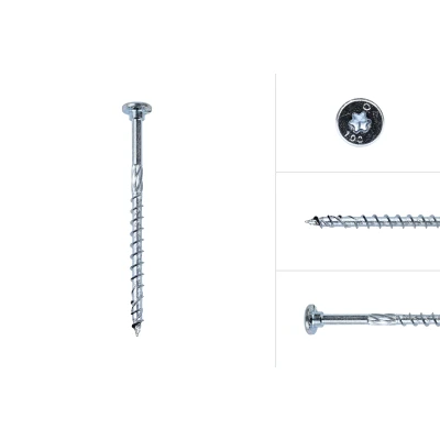 Afbeelding van Houtbouwschroef Verzinkt 8 x 200 Torx 40 Per stuk