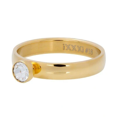 Afbeelding van Zirconia 1 stone crystal iXXXi Vulring 4 mm 21 / Gold