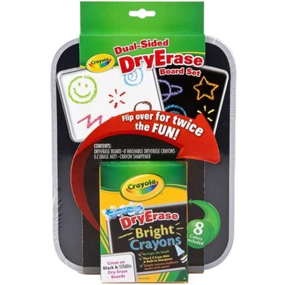 Afbeelding van CRAYOLA DRY ERASE DUAL SIDED BOARD SET.