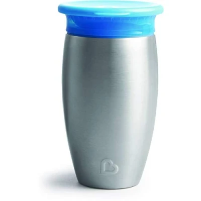 Afbeelding van Munchkin Miracle 360 Sippy Cup roestvrij staal 296 ml blauw