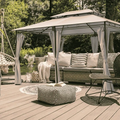 Afbeelding van Luxe Tuinpaviljoen inclusief LED Verlichting Grijs