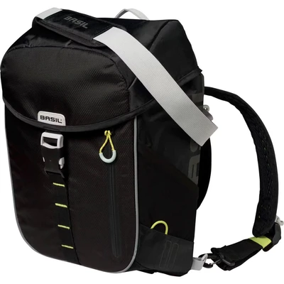 Afbeelding van Basil rugtas Miles daypack black lime 17L
