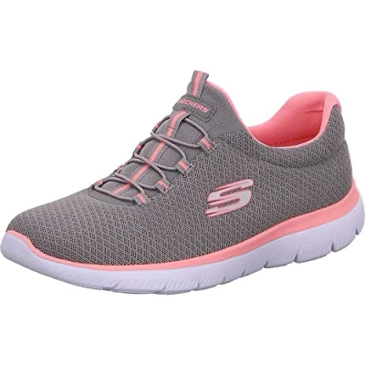 Afbeelding van Skechers Summits Sneaker dames,Gray Mesh Pink Trim,38 EU