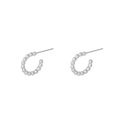 Afbeelding van Oorbellen Dotted S Yehwang Oorringen One size Zilver