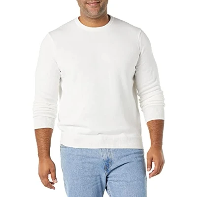 Afbeelding van Amazon Essentials Men&#039;s Trui met ronde hals (verkrijgbaar in grote en lange maten), Ivoor, XL