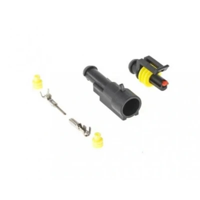 Afbeelding van Hermetische connector set 12 tot 24 Volt 1 pin superseal IP67