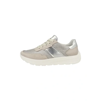 Afbeelding van ara NEW YORK Sneakers laag shellsilver (122511611), Dames, Maat: 38.5, Shell silver (12 25116 11) Textiel/ synthetisch
