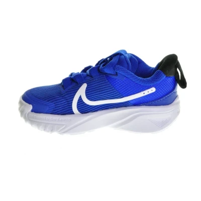 Afbeelding van Nike Performance STAR Runner 4 Unisex Hardloopschoenen neutraal voor kinderen, Maat: 27, Hyper royal/white/black Textiel/ synthetisch