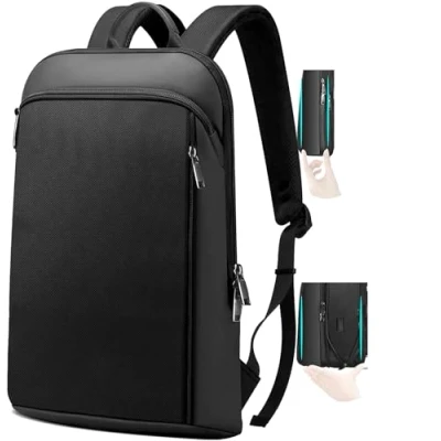 Afbeelding van ZINZ 15.6 inch Slank Uitbreidbaar Laptop Rugzak met USB oplaadaansluiting, Anti Diefstal Reis werk voor heren dames,DB01K02