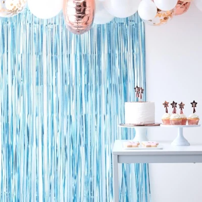 Afbeelding van Ginger Ray TW 805 Twinkle Blauw Feestgordijn