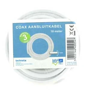 Afbeelding van Technetix antenne kabel 10.00 m. kabelkeur
