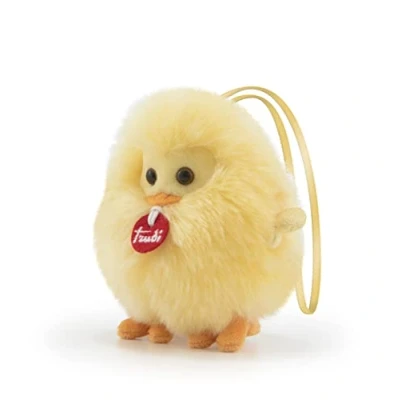 Afbeelding van Trudi Charms Sleutelhanger Knuffel Kuiken 10 cm Knuffeldier voor jongens en meisjes Geel 10x10x8 maat XXS