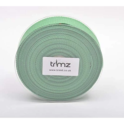 Afbeelding van Trimz Katoen Heavy Duty Singelband, Mos, 10m x 40mm