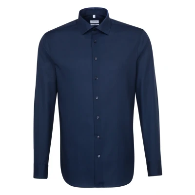 Afbeelding van Seidensticker Herren Business Hemd Shaped Fit Bügelfrei Kent Kragen Langarm 100% Baumwolle