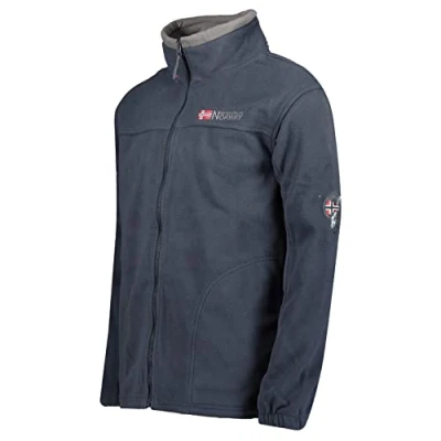 Afbeelding van Geographical Norway warme heren fleece overgangsjas Outdoor Sweat Tamazonie Brandiing, kleur: Navy, maat: M