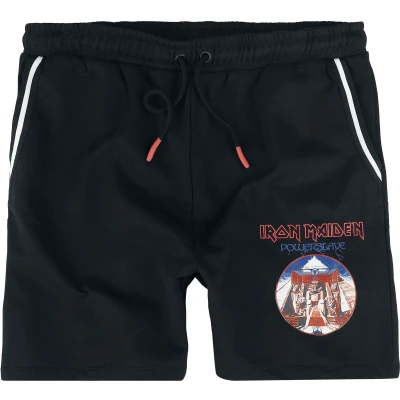 Afbeelding van Iron Maiden Powerslave Korte broek zwart M Katoen Band merch, Bands