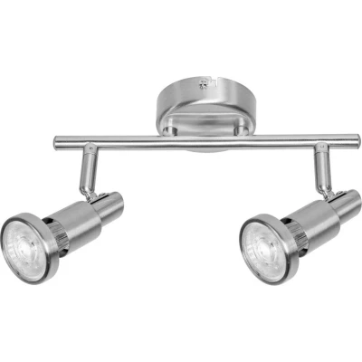 Afbeelding van Ledvance armatuur gu10 5 2w 460lm 2700k cri80 89 ip20 opbouw beh zilver aluminium hxbxl 170x90x684mm 4058075540545